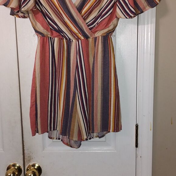 Trixxi striped short romper Sz XXS - Picture 2 of 8